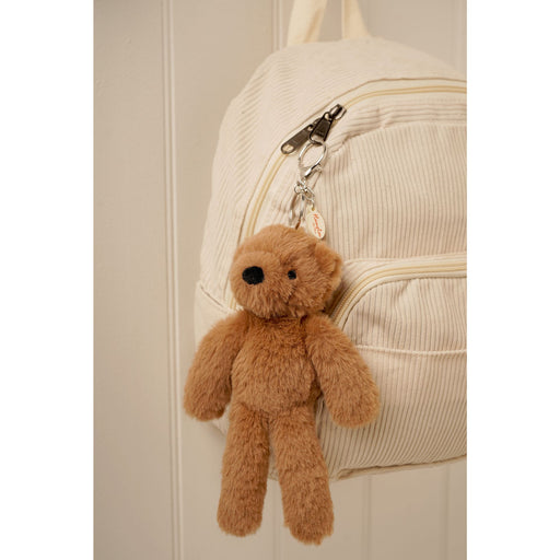 Hampton bear bag charm clipped to backpack cute plush gift