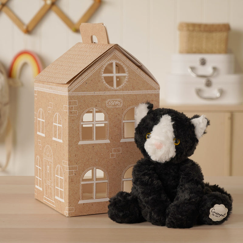 Crumpet The Plush Black and White Cat