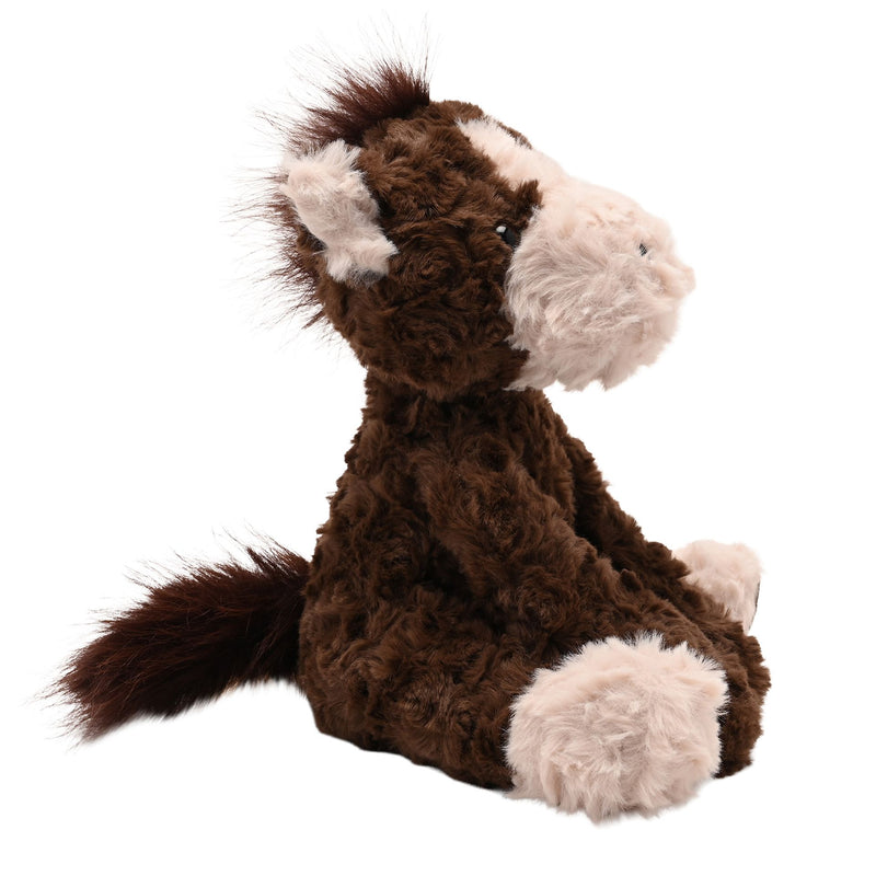 Harry the plush sitting horse soft toy 22cm, side profile view