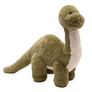 Dan the plush Diplodocus soft toy 36cm, angled view showing full body and long neck