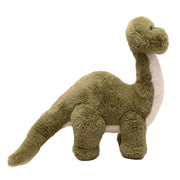 Dan the plush Diplodocus soft toy 36cm, side profile view showing full length