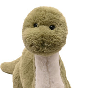  Dan the plush Diplodocus soft toy 36cm, close-up of head and shoulders detail