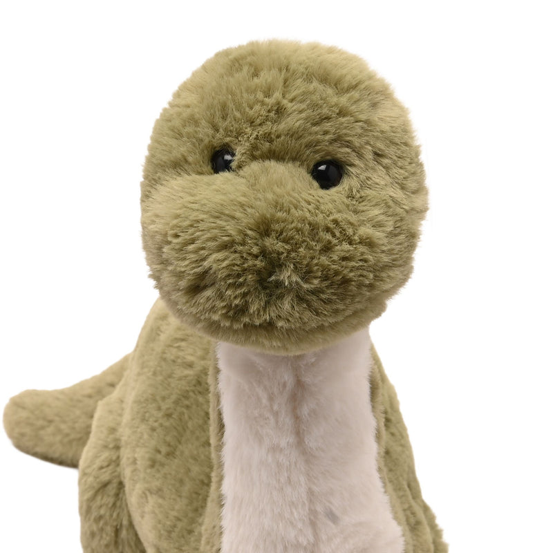  Dan the plush Diplodocus soft toy 36cm, close-up of head and shoulders detail