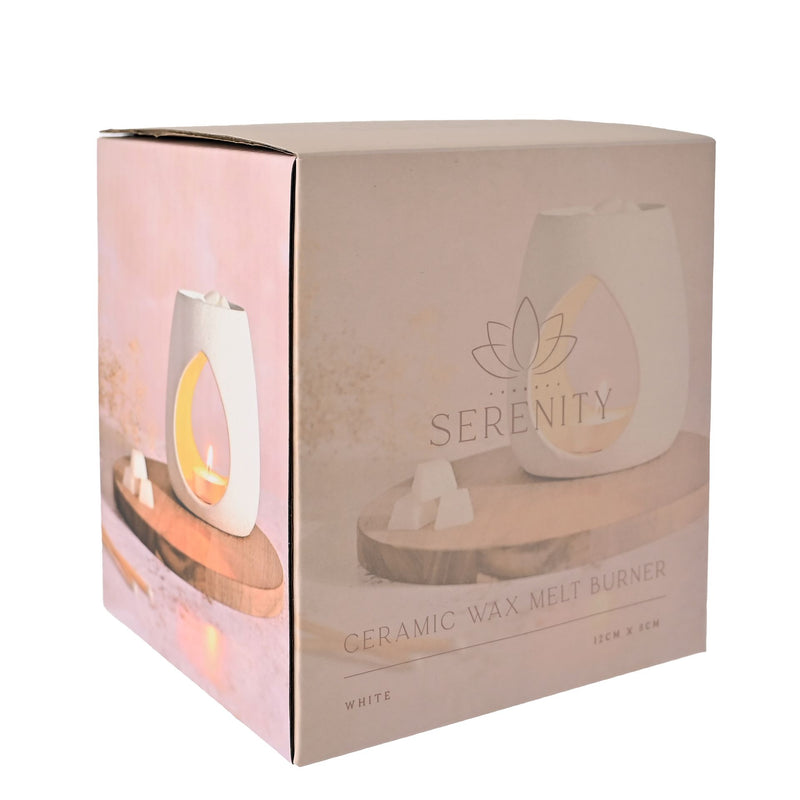 Serenity Wax Melt Burner - White