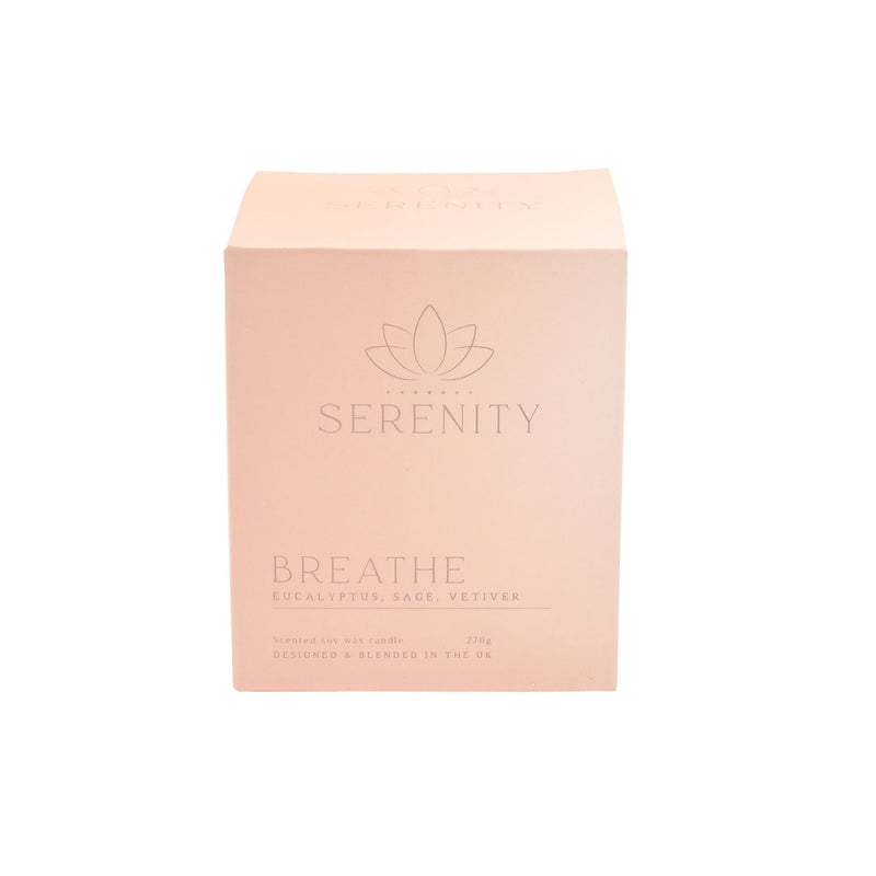 Serenity Breathe Candle 270g Eucalyptus, Sage & Ve