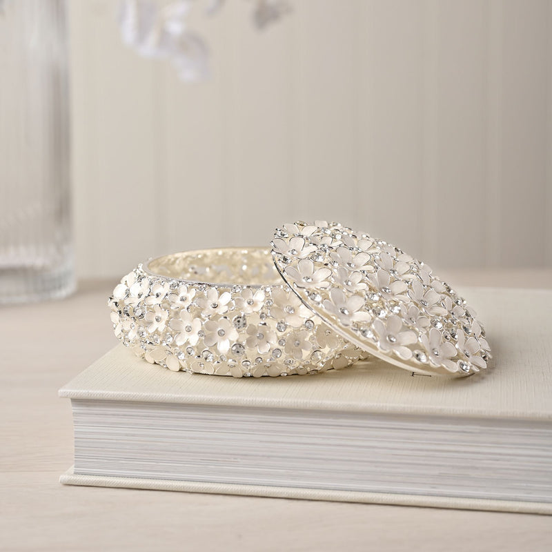 Sophia Classic Daisy Open Work Trinket Box