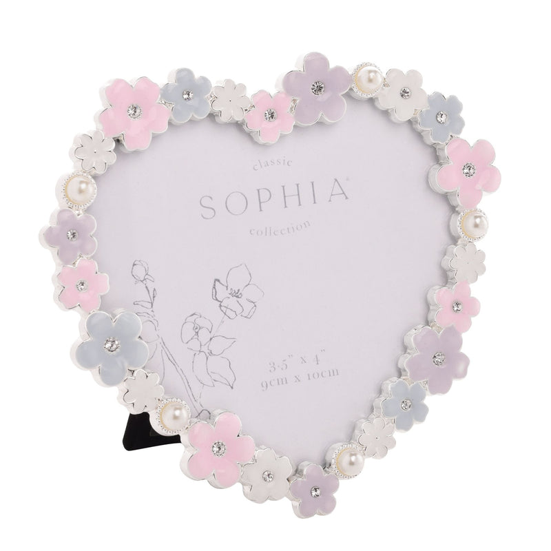 Sophia Classic Daisy 4 x 6 Heart Frame - Pastel