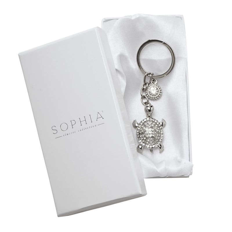 Sophia Classic Crystal Turtle Keyring