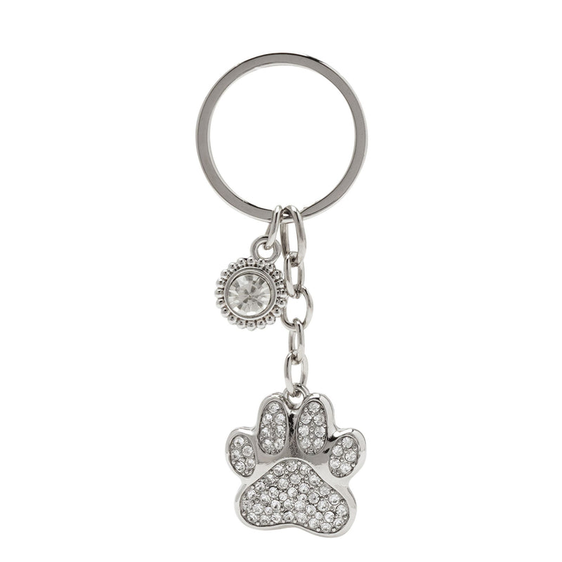 Sophia Classic Crystal Paw Keyring