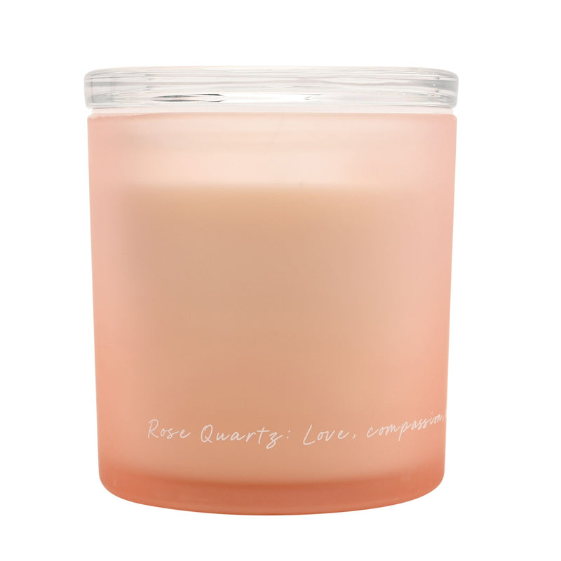 Serenity Rose Quartz Crystal Infused 380g Candle