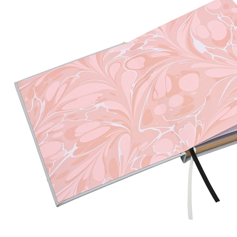 Serenity 5 Minute Journal open to patterned decorative pages inside front cover