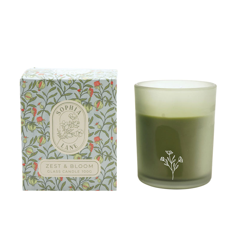 Sophia Lane Zest & Bloom Floral Candle - 100g