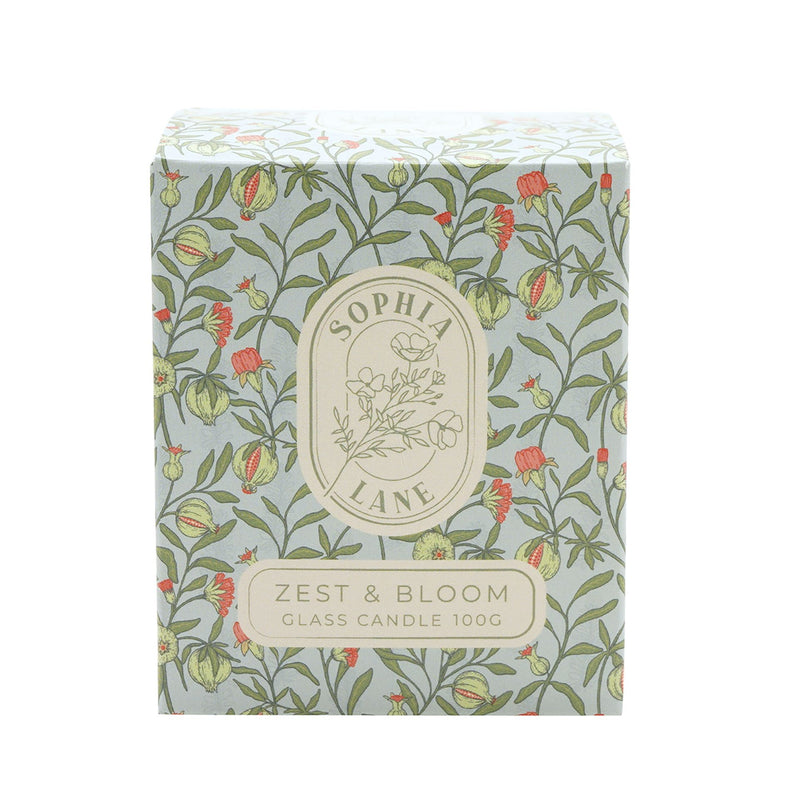 Sophia Lane Zest & Bloom Floral Candle - 100g