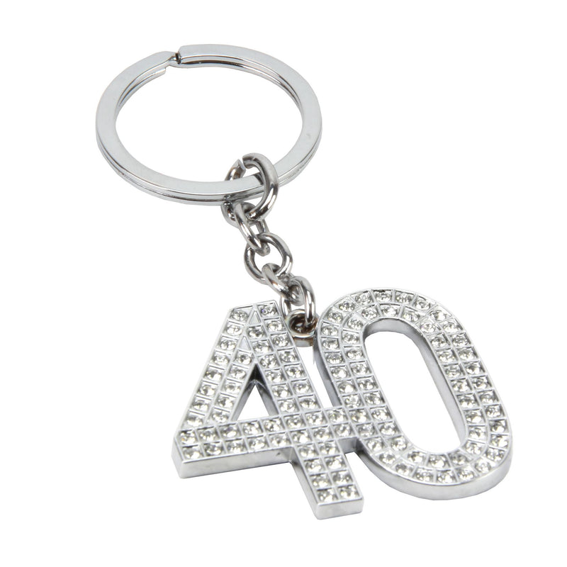 Milestones Crystal Keyring - 40