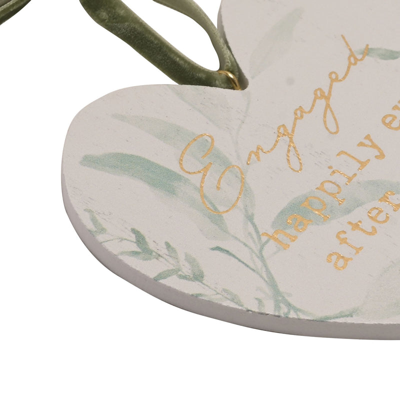 Love Story Engaged Hanging Heart
