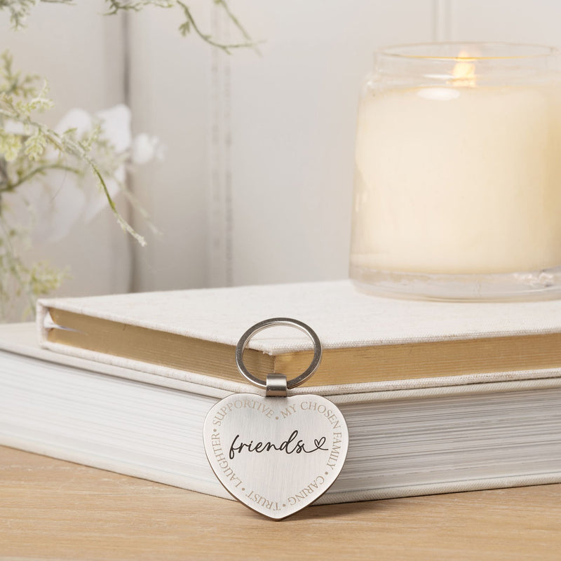 With Love Heart Keyring - Friends