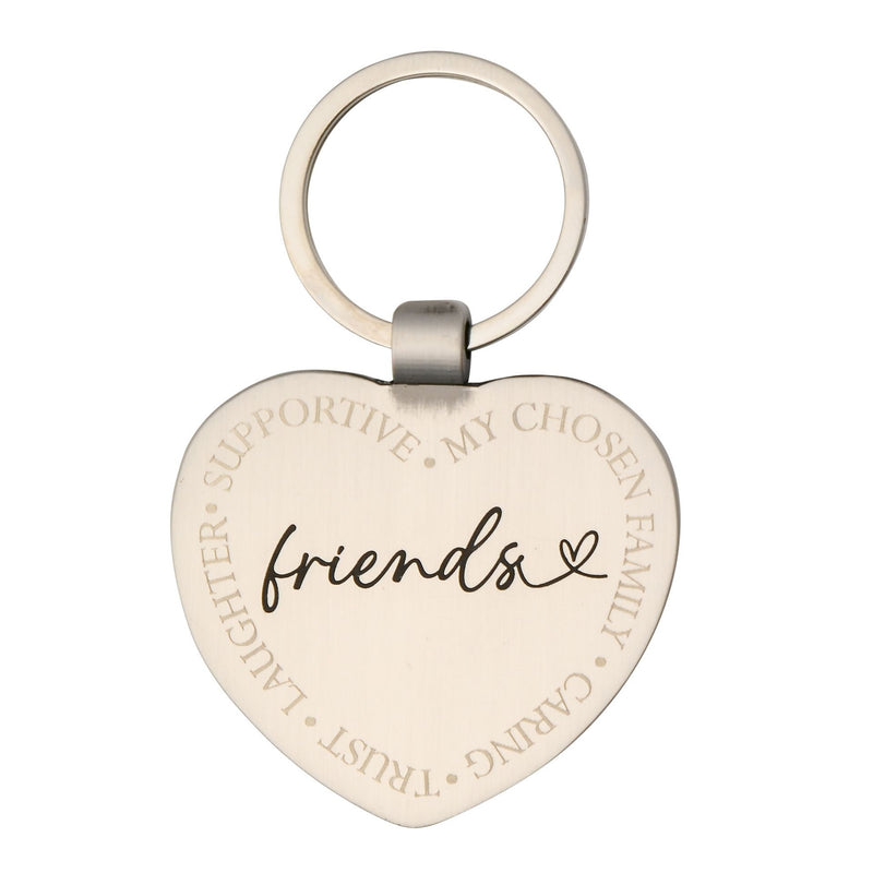 With Love Heart Keyring - Friends