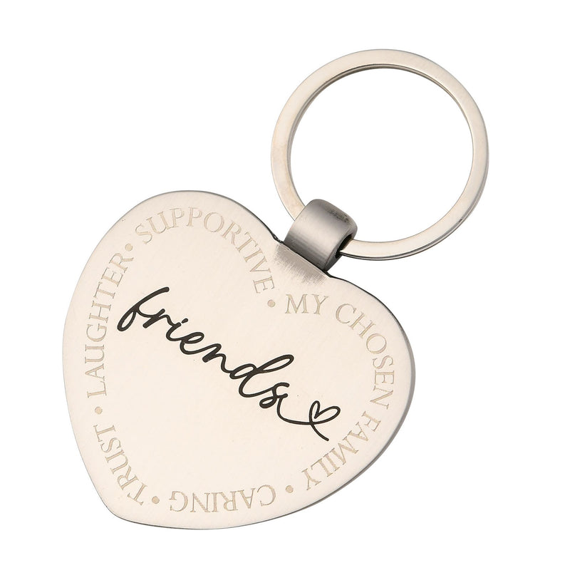 With Love Heart Keyring - Friends